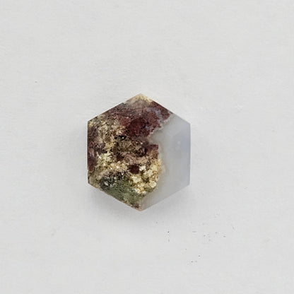 Moss agate cabochon