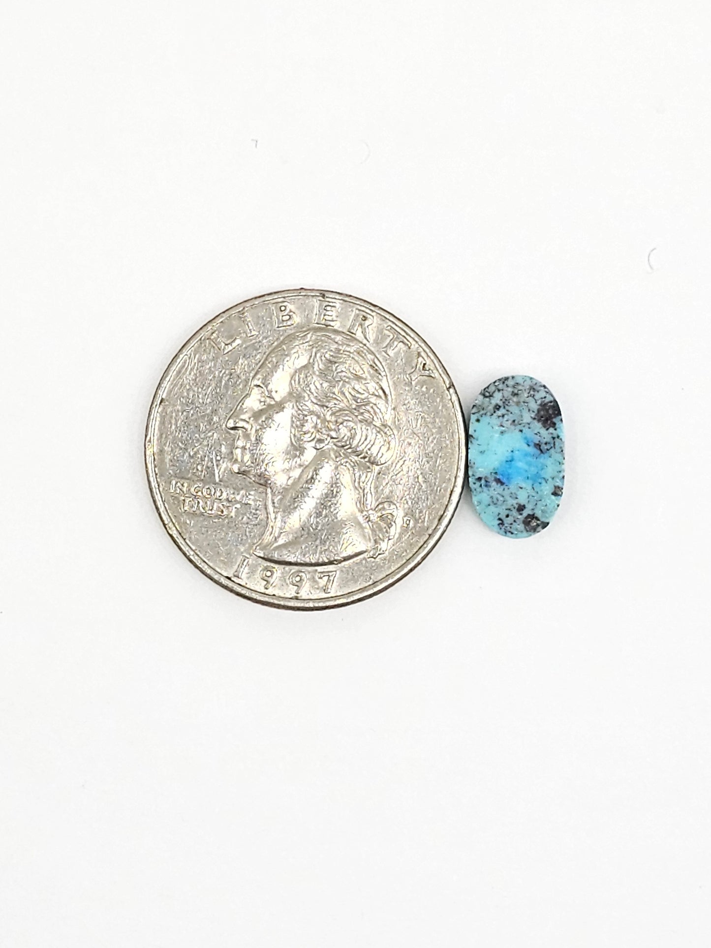 Mexican Turquoise with Pyrite Cabochon | Artisan Cut Gemstone