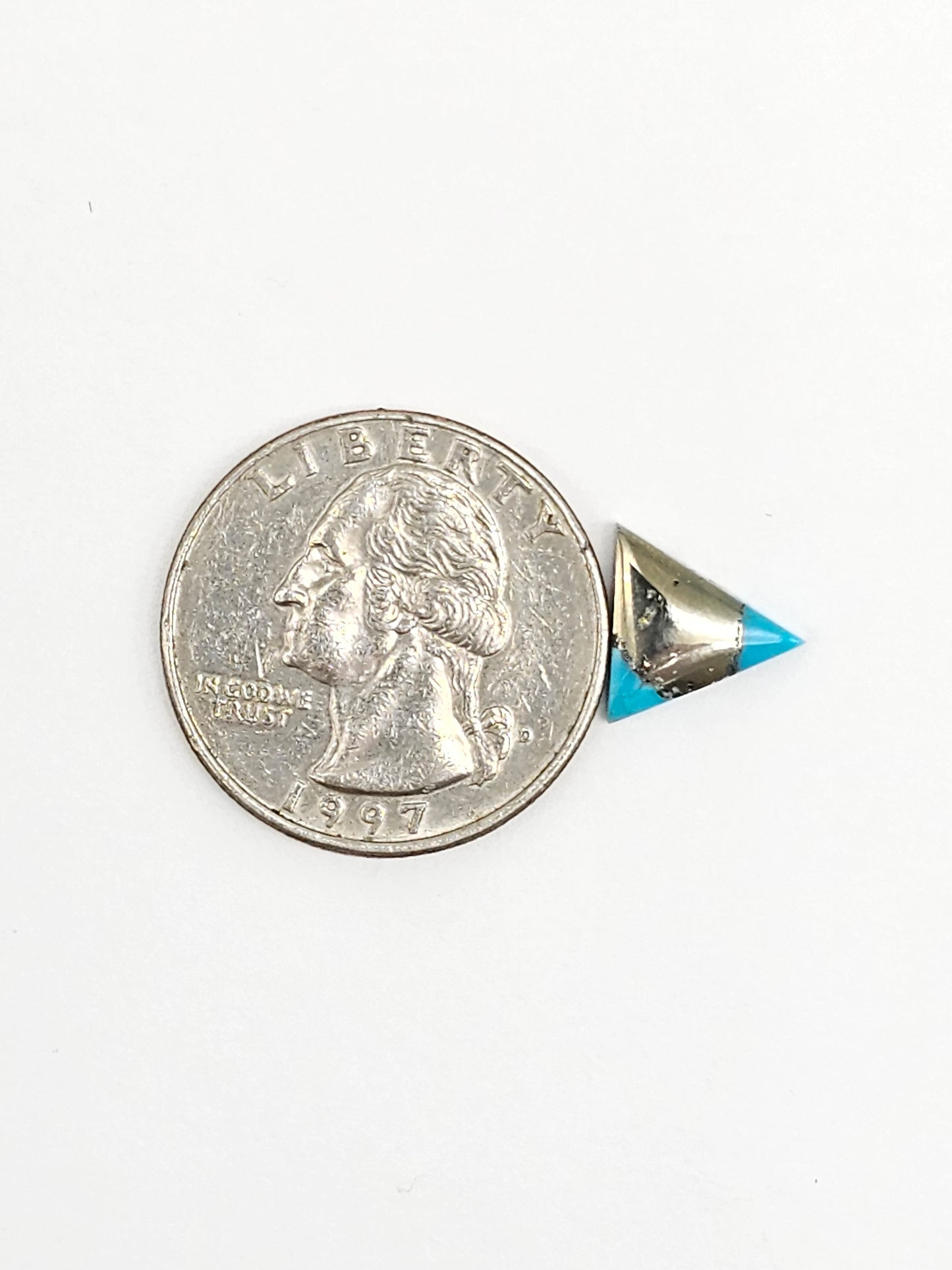 Mexican Turquoise with Pyrite Cabochon | Artisan Cut Gemstone