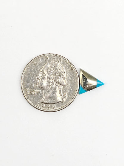 Mexican Turquoise with Pyrite Cabochon | Artisan Cut Gemstone