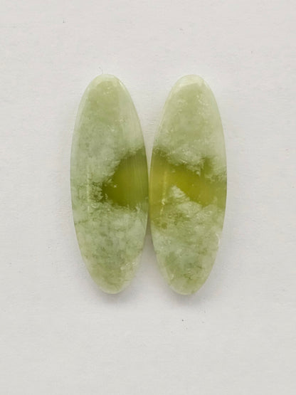 Vesuvianite Cabochon Pair