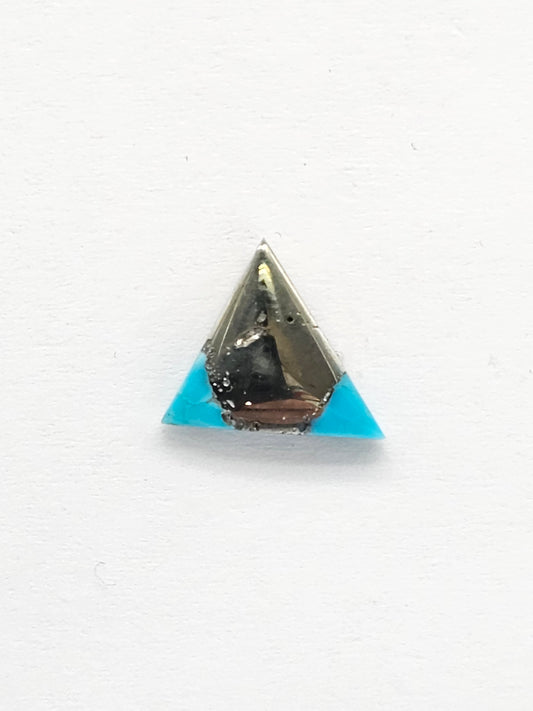 Mexican Turquoise with Pyrite Cabochon | Artisan Cut Gemstone