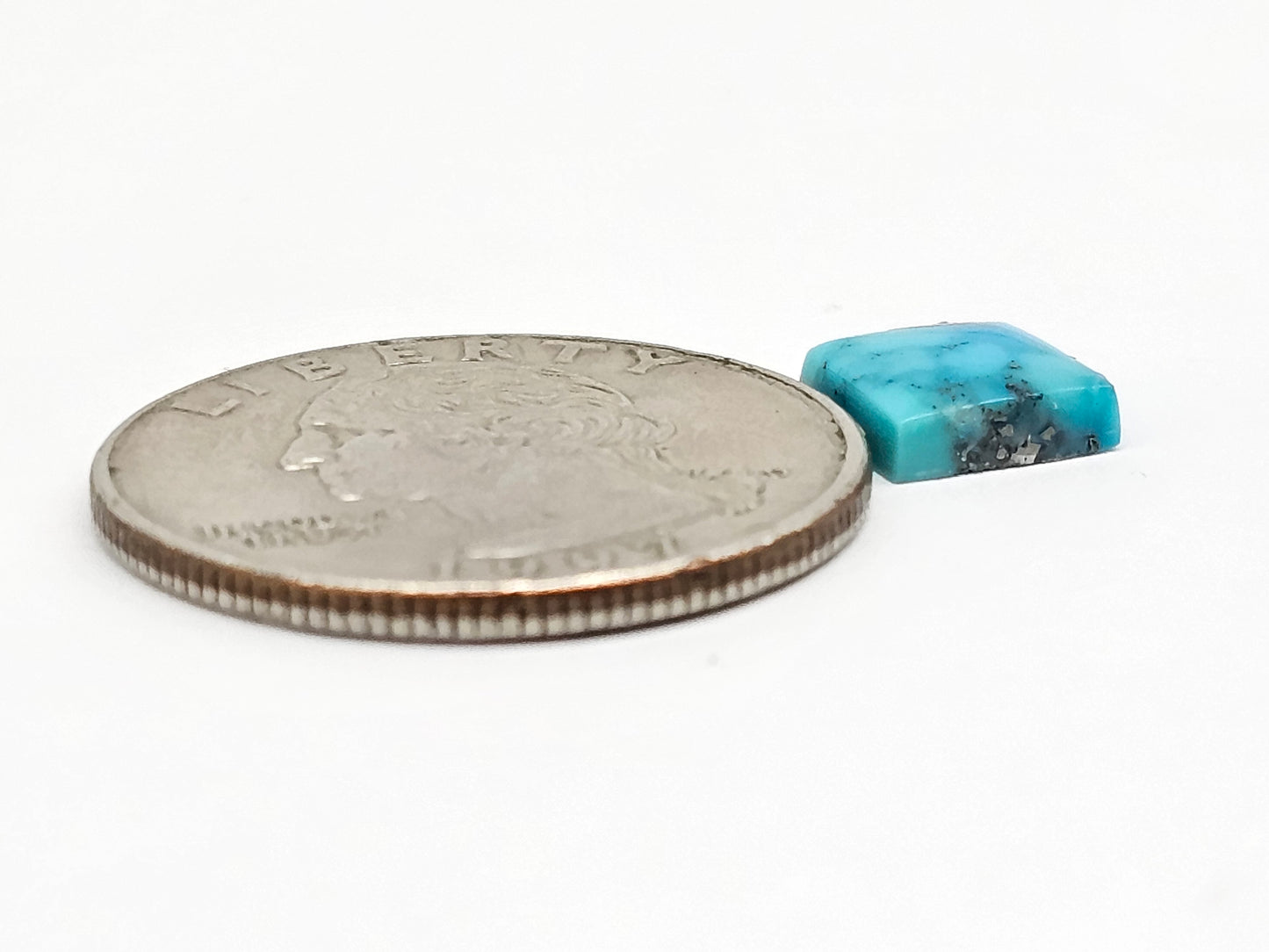 Mexican Turquoise with Pyrite Cabochon | Artisan Cut Gemstone