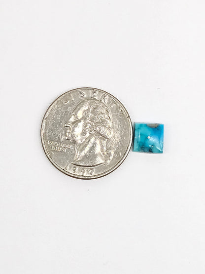 Mexican Turquoise with Pyrite Cabochon | Artisan Cut Gemstone