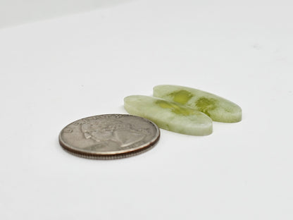 Vesuvianite Cabochon Pair