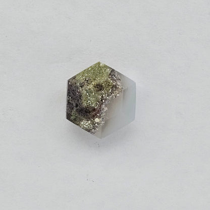 Moss agate cabochon