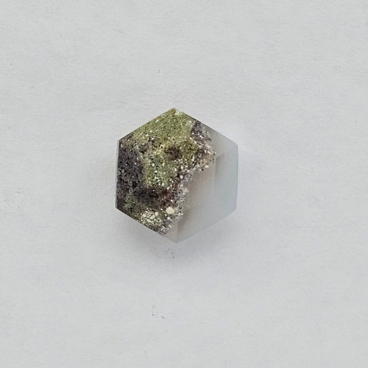 Moss agate cabochon