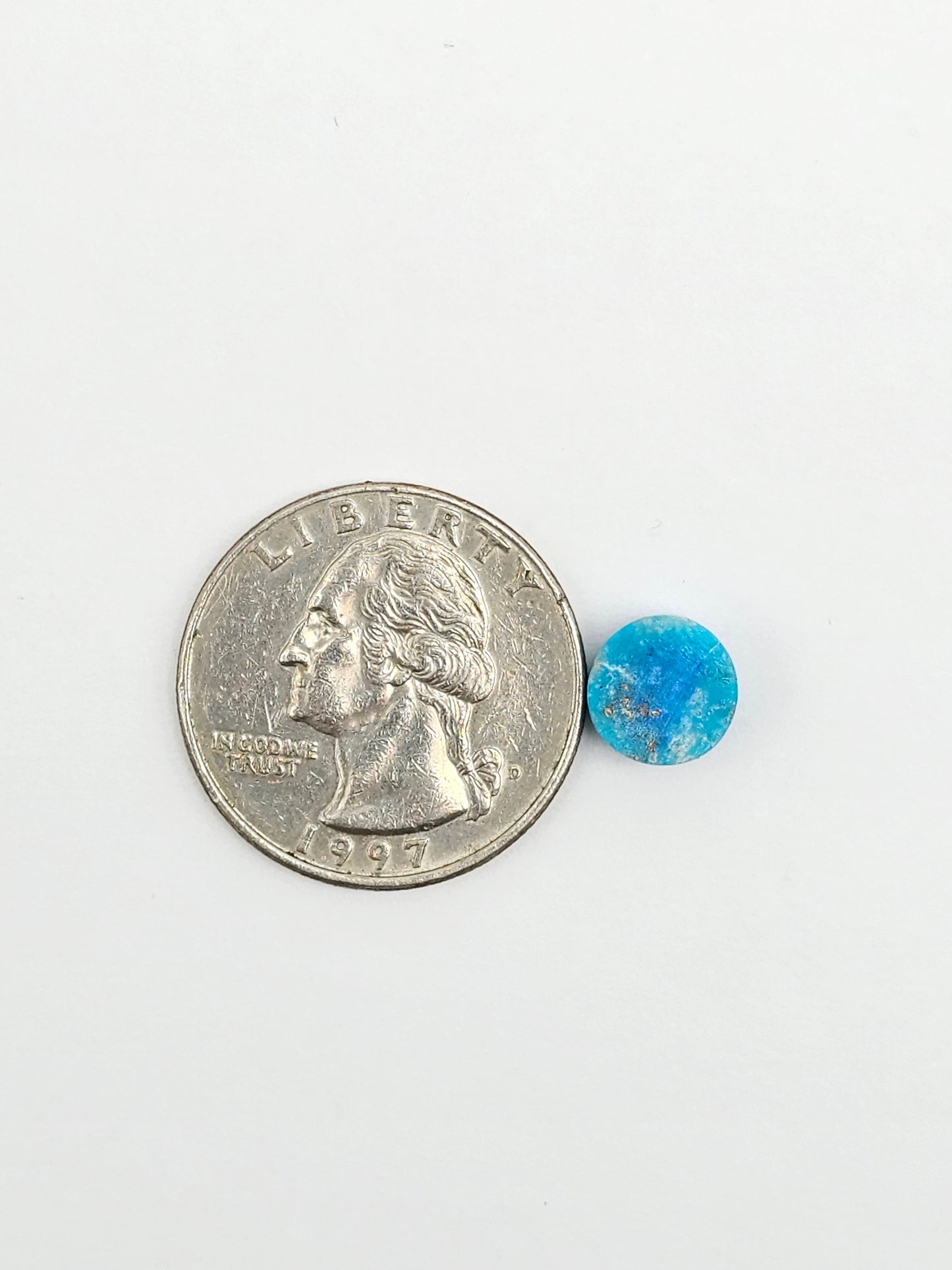 Mexican Turquoise with Pyrite Cabochon | Artisan Cut Gemstone