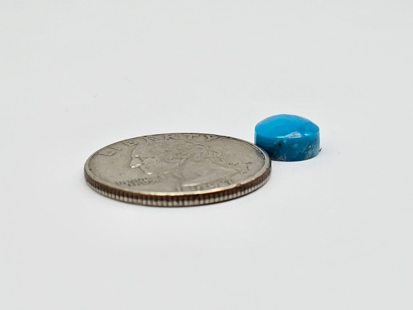Mexican Turquoise with Pyrite Cabochon | Artisan Cut Gemstone