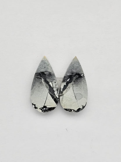 Maligano Jasper cabochon pair