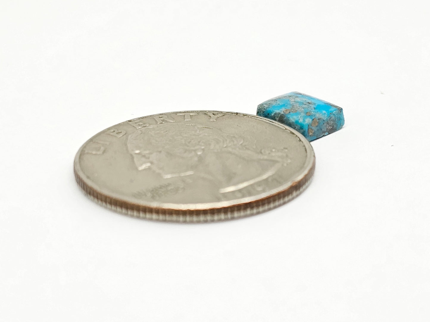 Mexican Turquoise with Pyrite Cabochon | Artisan Cut Gemstone