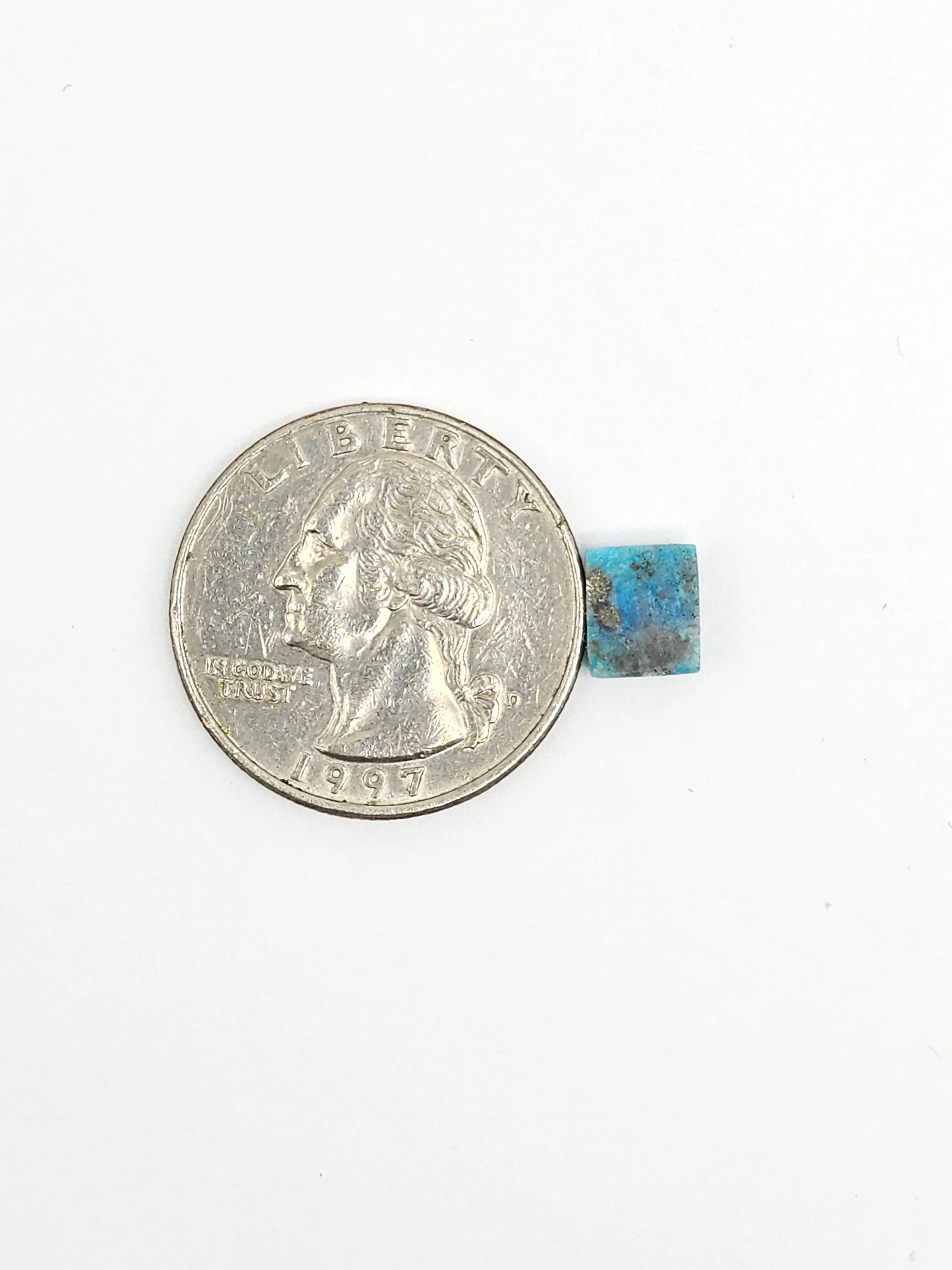 Mexican Turquoise with Pyrite Cabochon | Artisan Cut Gemstone