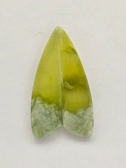 Vesuvianite Cabochon Pair