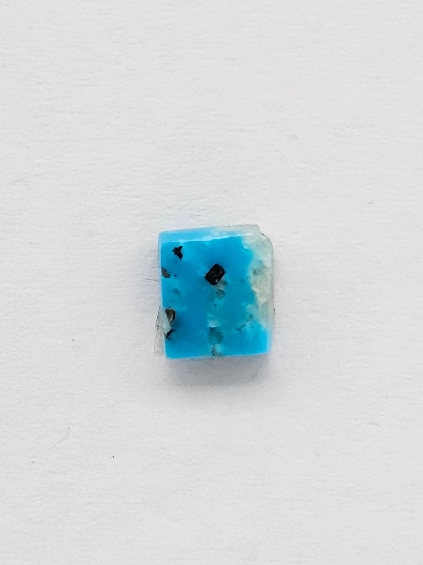Mexican Turquoise with Pyrite Cabochon | Artisan Cut Gemstone