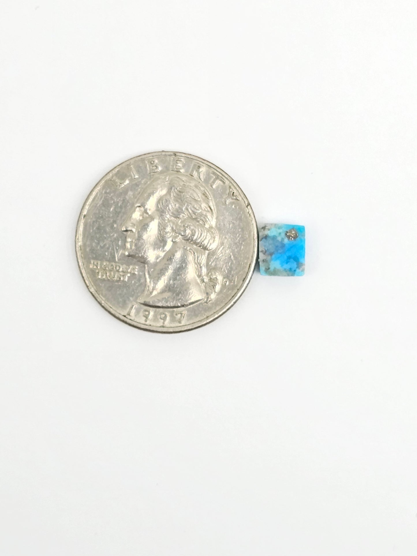 Mexican Turquoise with Pyrite Cabochon | Artisan Cut Gemstone