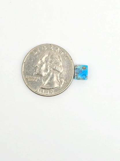 Mexican Turquoise with Pyrite Cabochon | Artisan Cut Gemstone