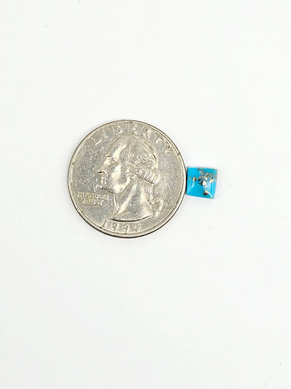Mexican Turquoise with Pyrite Cabochon | Artisan Cut Gemstone