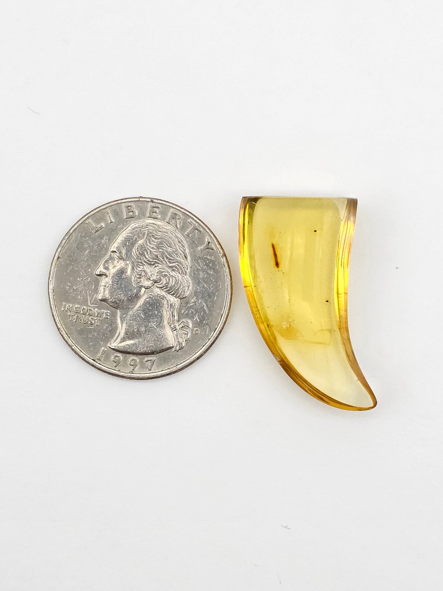 Amber authentic cabochon large