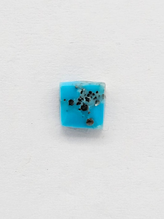 Mexican Turquoise with Pyrite Cabochon | Artisan Cut Gemstone