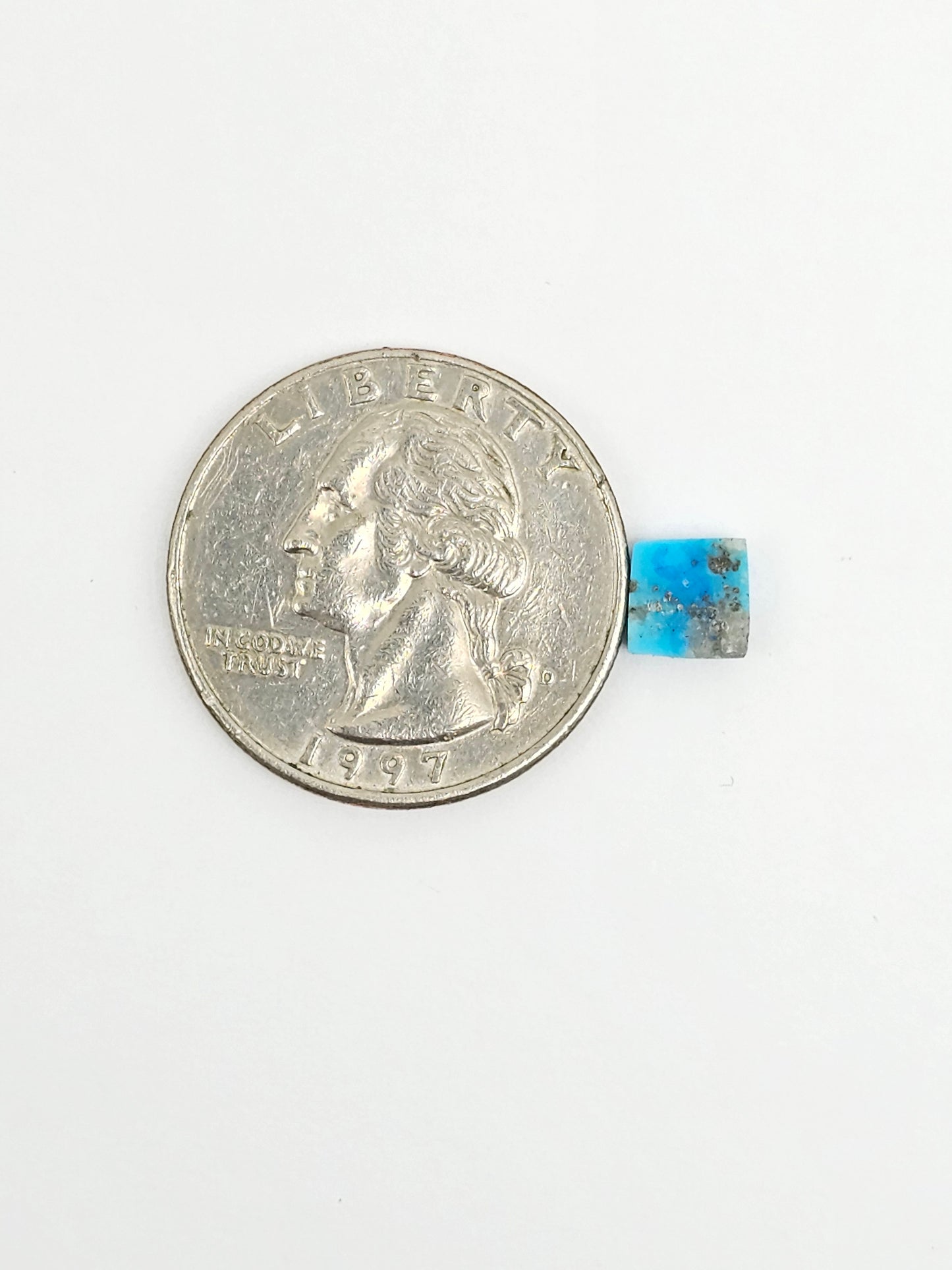 Mexican Turquoise with Pyrite Cabochon | Artisan Cut Gemstone