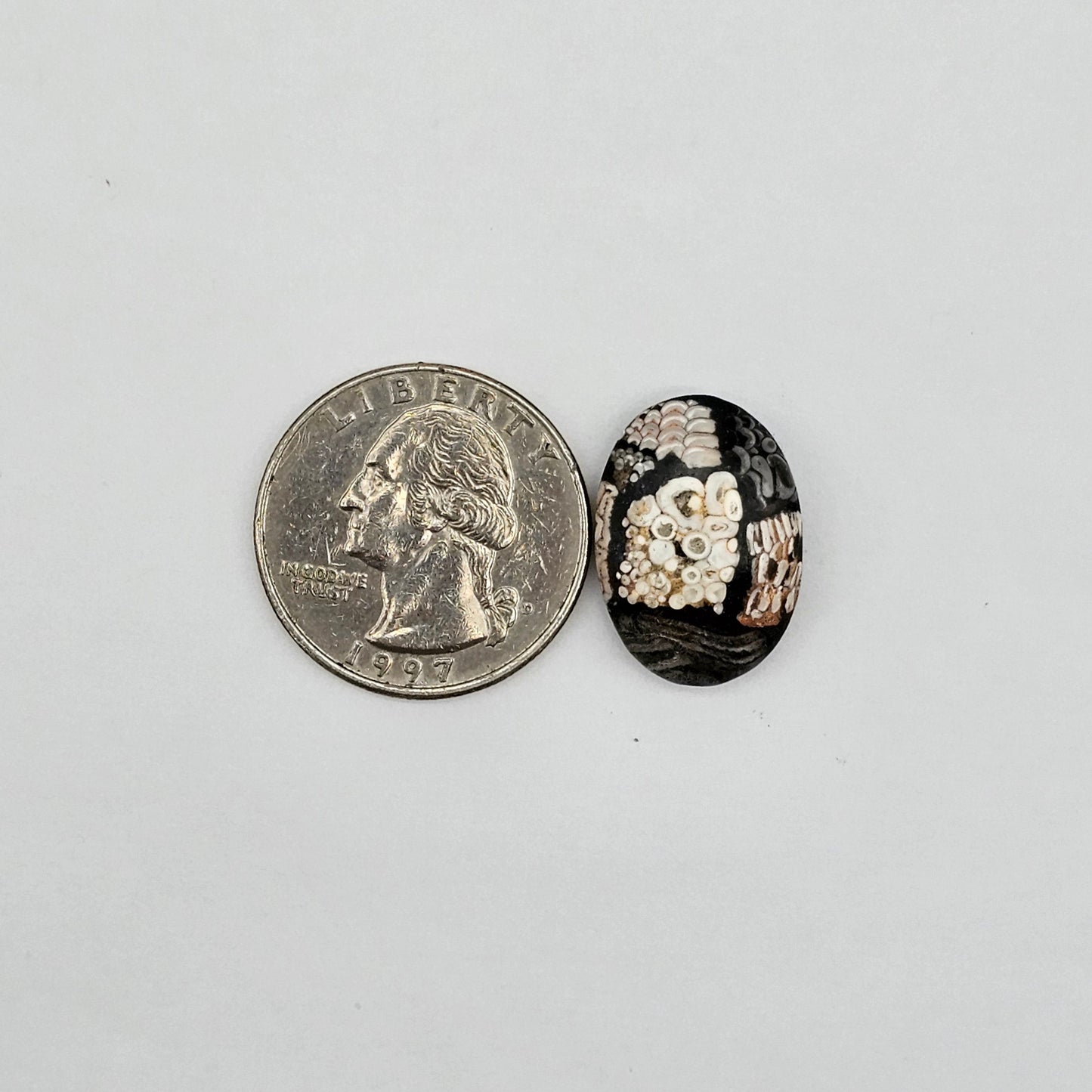 Snake skin agate cabochon large