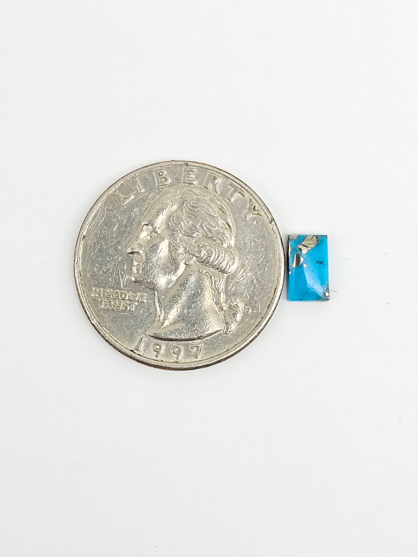 Mexican Turquoise with Pyrite Cabochon | Artisan Cut Gemstone