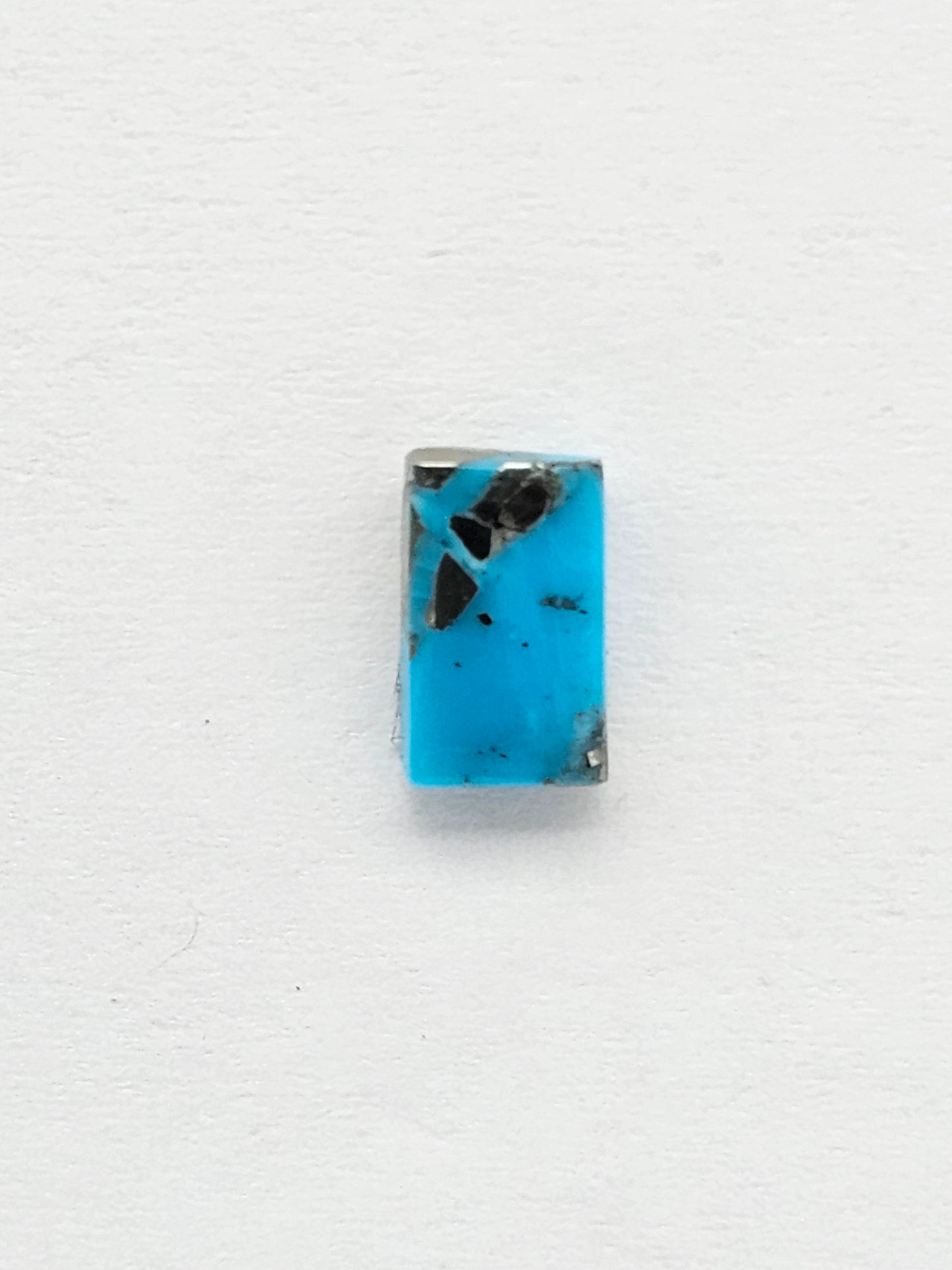 Mexican Turquoise with Pyrite Cabochon | Artisan Cut Gemstone