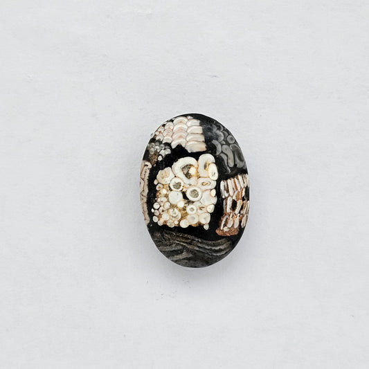 Snake skin agate cabochon large