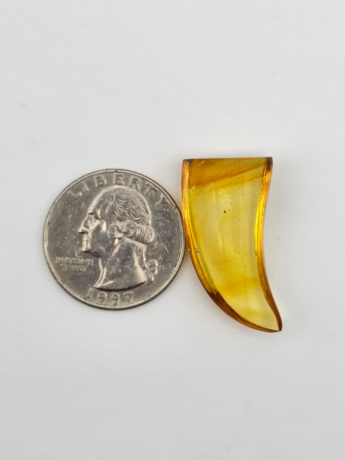 Amber authentic cabochon large