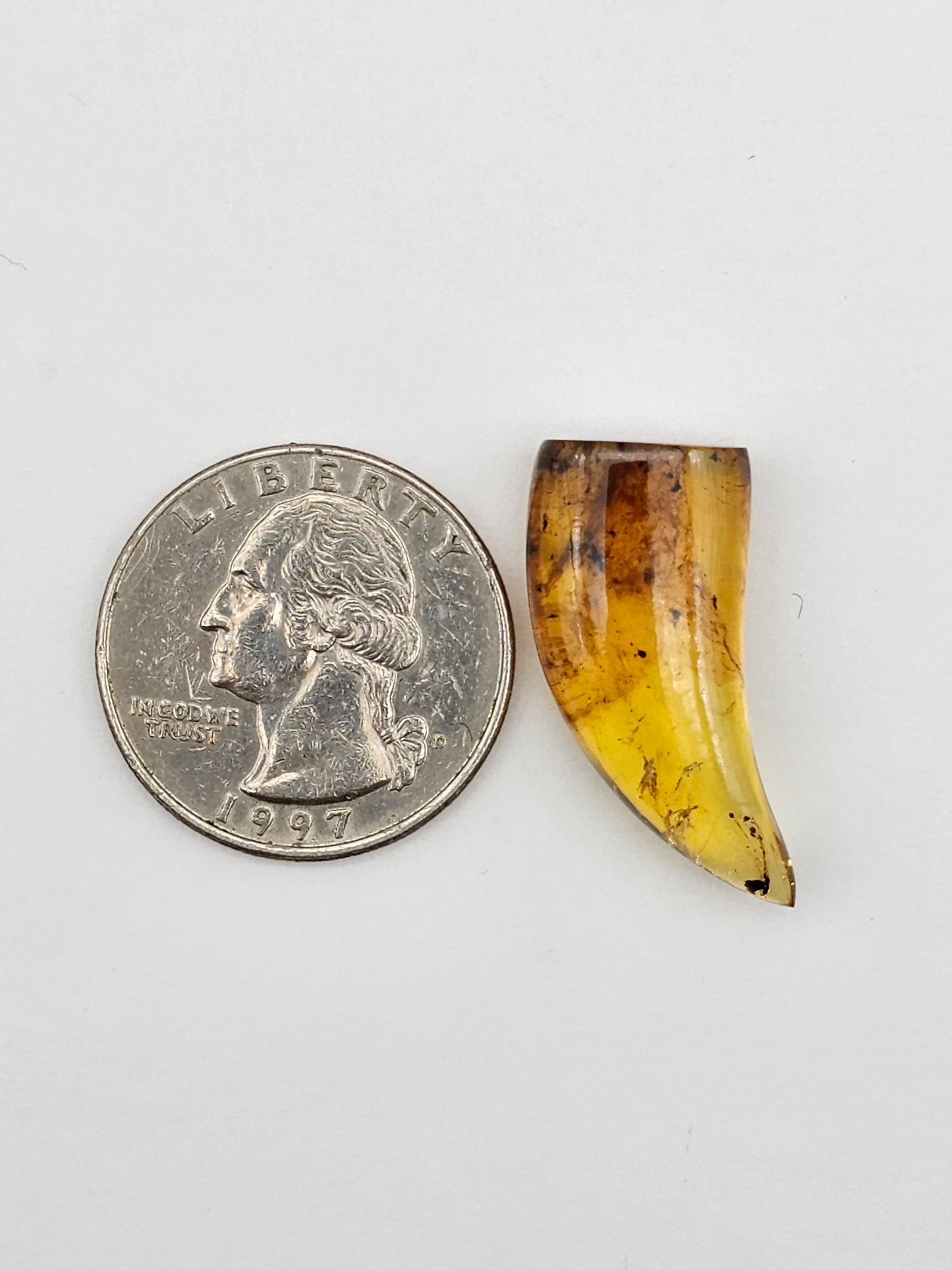 Amber authentic cabochon large