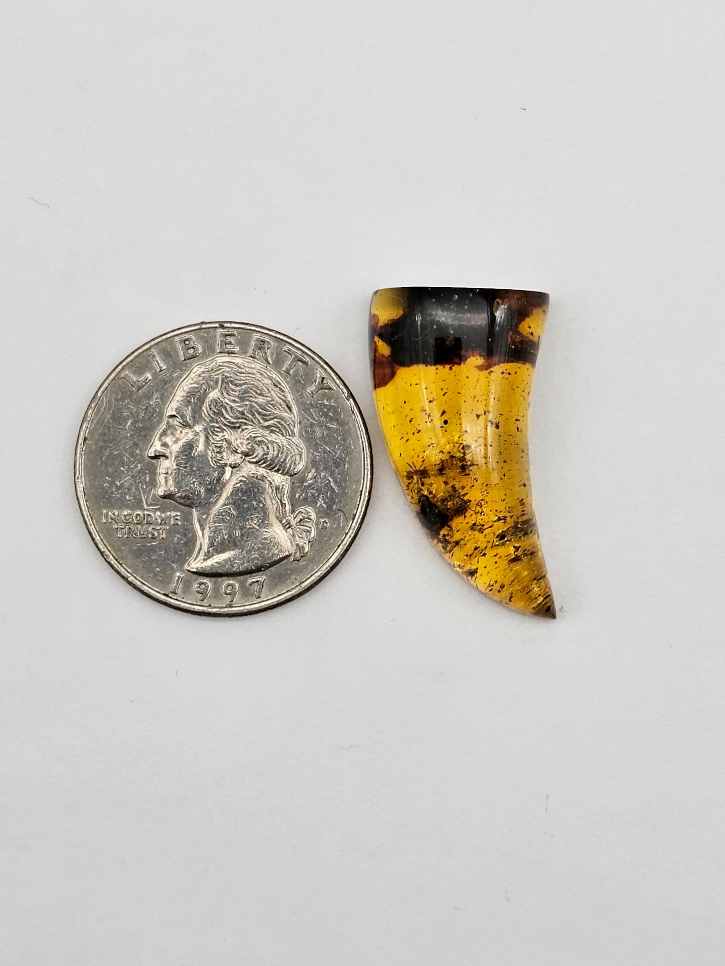 Amber authentic cabochon large