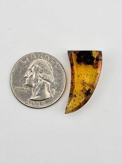 Amber authentic cabochon large