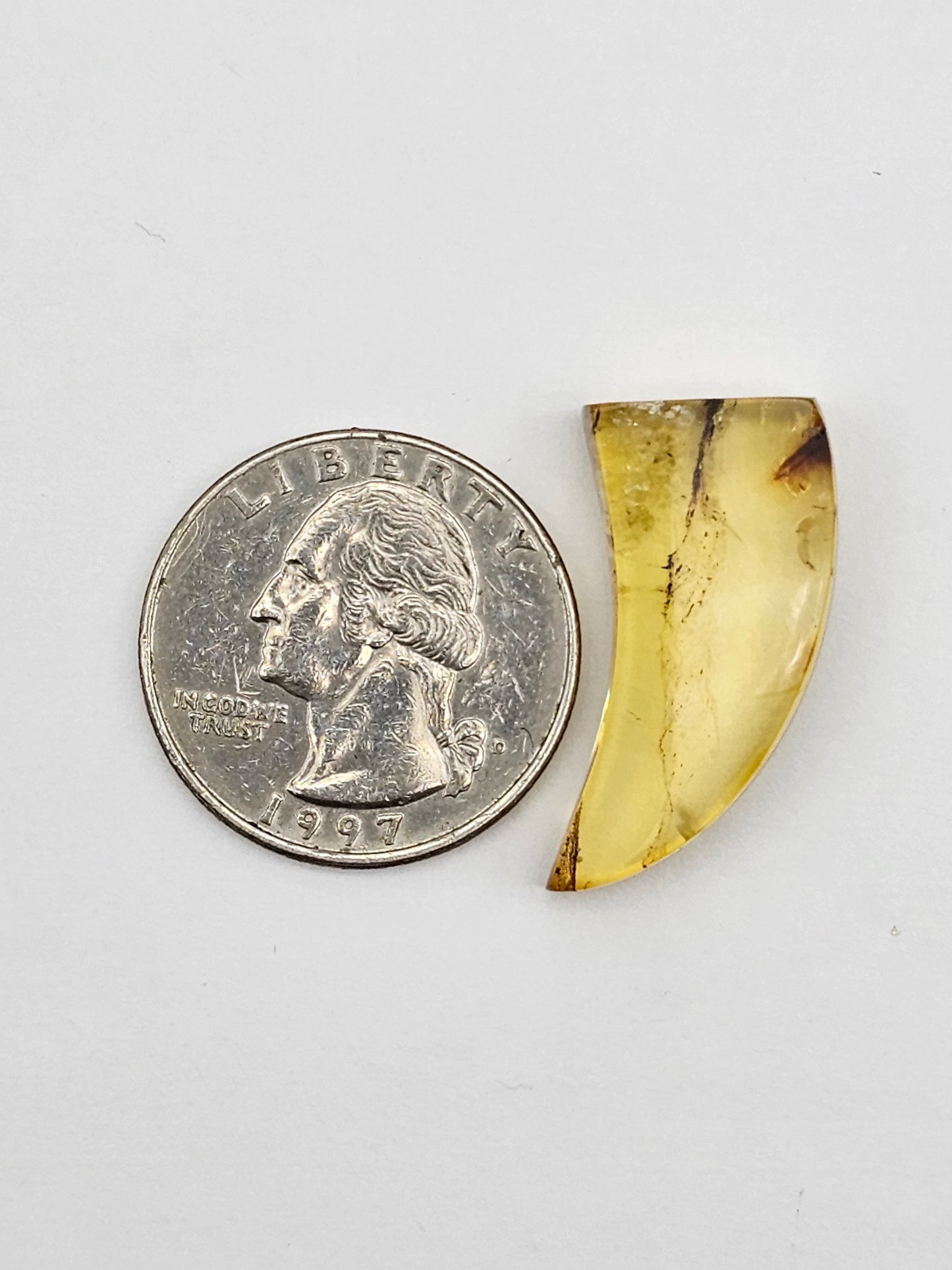 Amber authentic cabochon large
