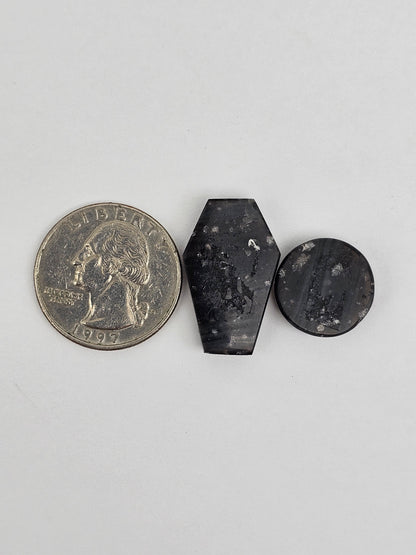 Galaxy obsidian Cabochon Set