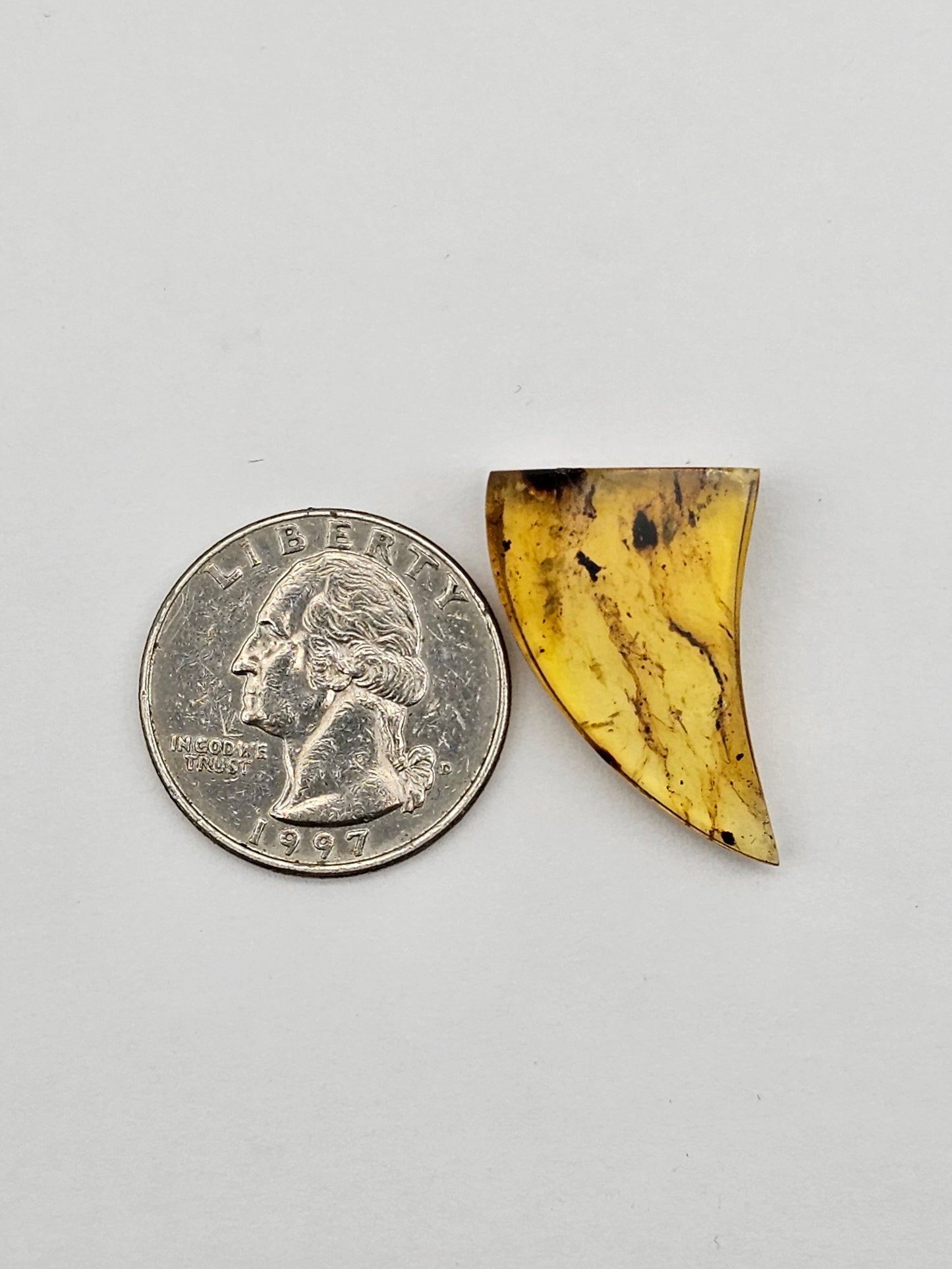 Amber authentic cabochon large
