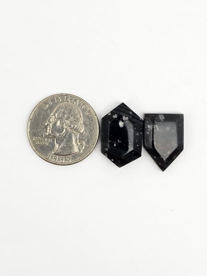 Galaxy obsidian Cabochon Set