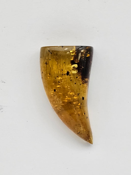 Amber authentic cabochon large