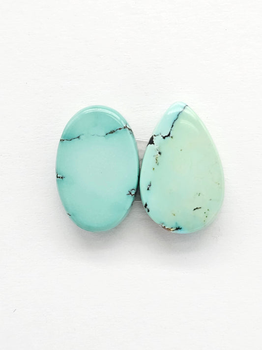 Mexican Turquoise Cabochon | Artisan Cut Gemstone