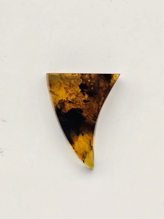 Amber authentic cabochon large