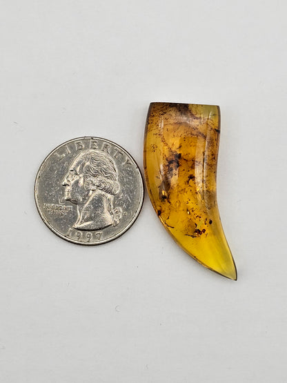 Amber authentic cabochon large