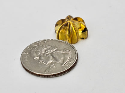 Amber authentic flower cabochon large