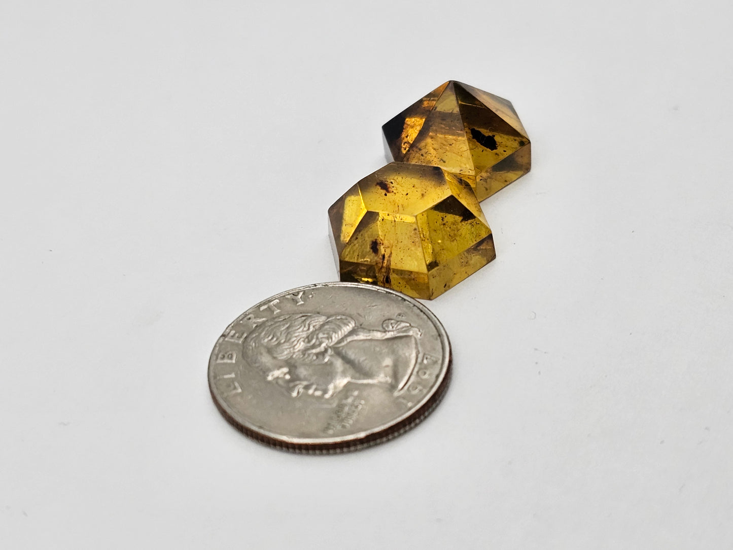 Amber authentic cabochon set large