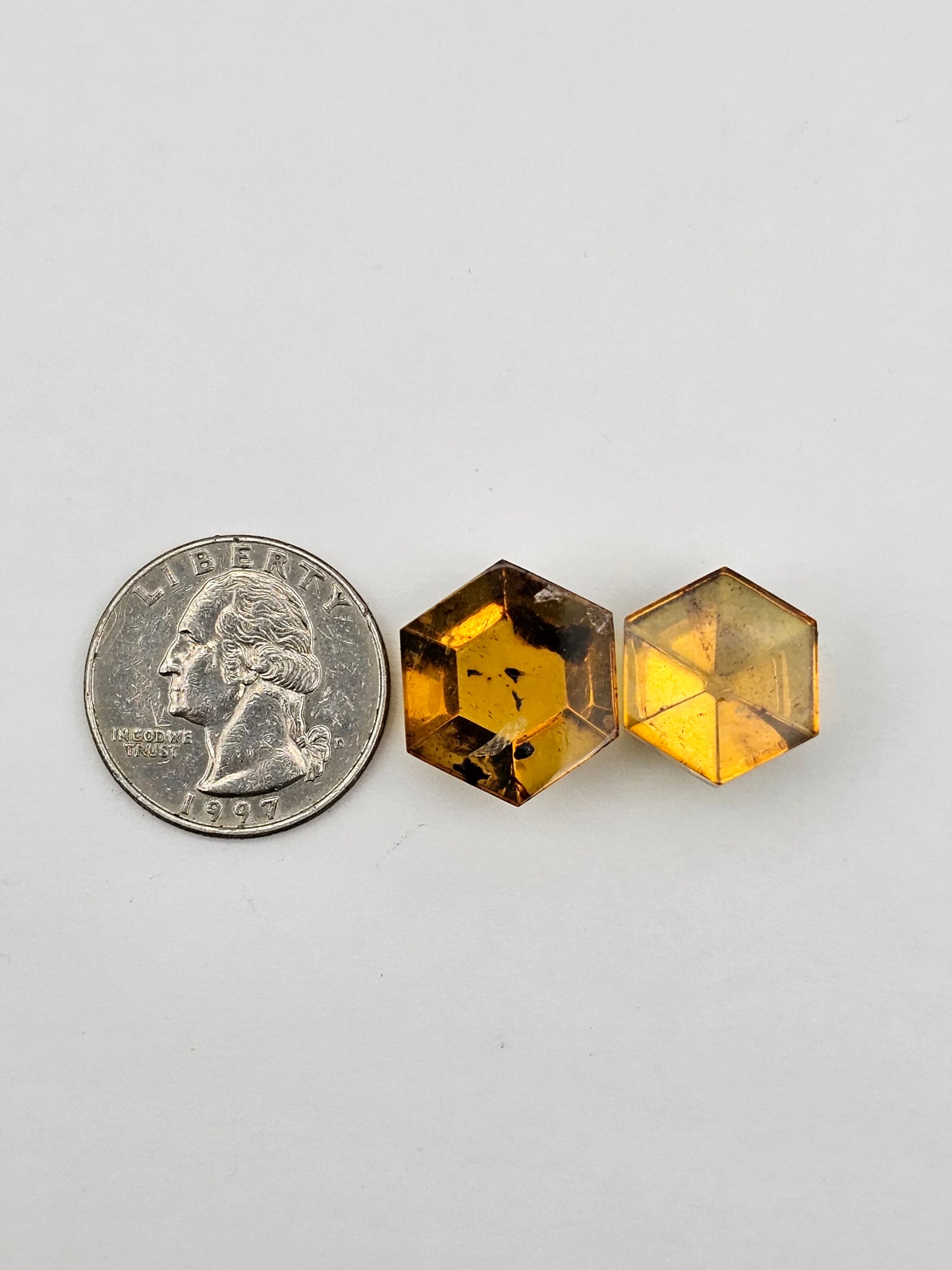 Amber authentic cabochon set large