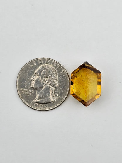 Amber authentic cabochon large