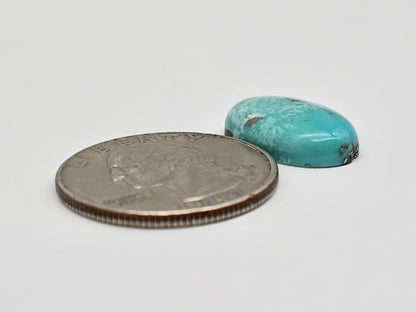 Mexican Turquoise Cabochon with Pyrite | Artisan Cut Gemstone