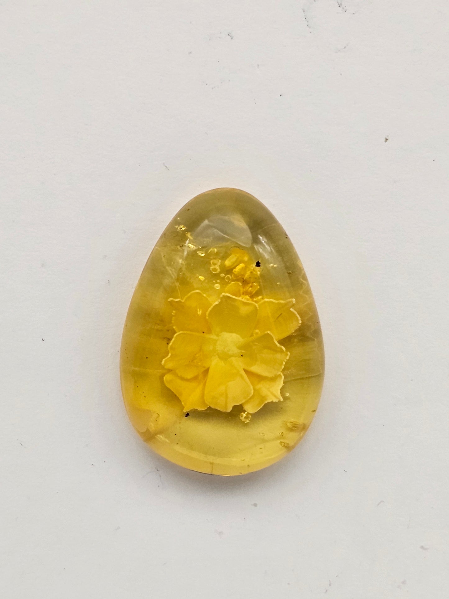 Amber authentic intaglio cabochon large