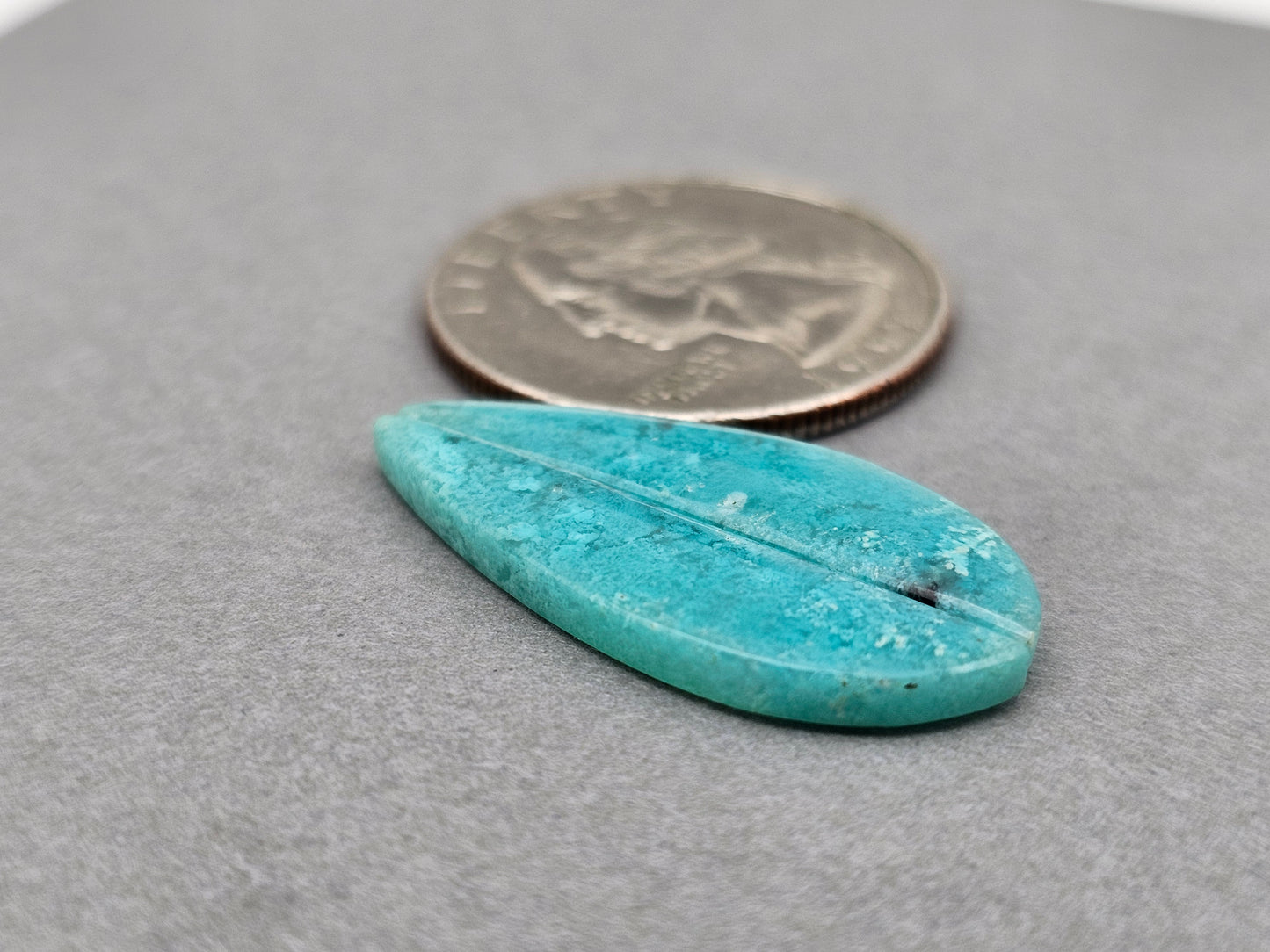 Chrysocolla sky blue Cabochon Pair
