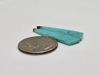 Chrysocolla Cabochon Pair