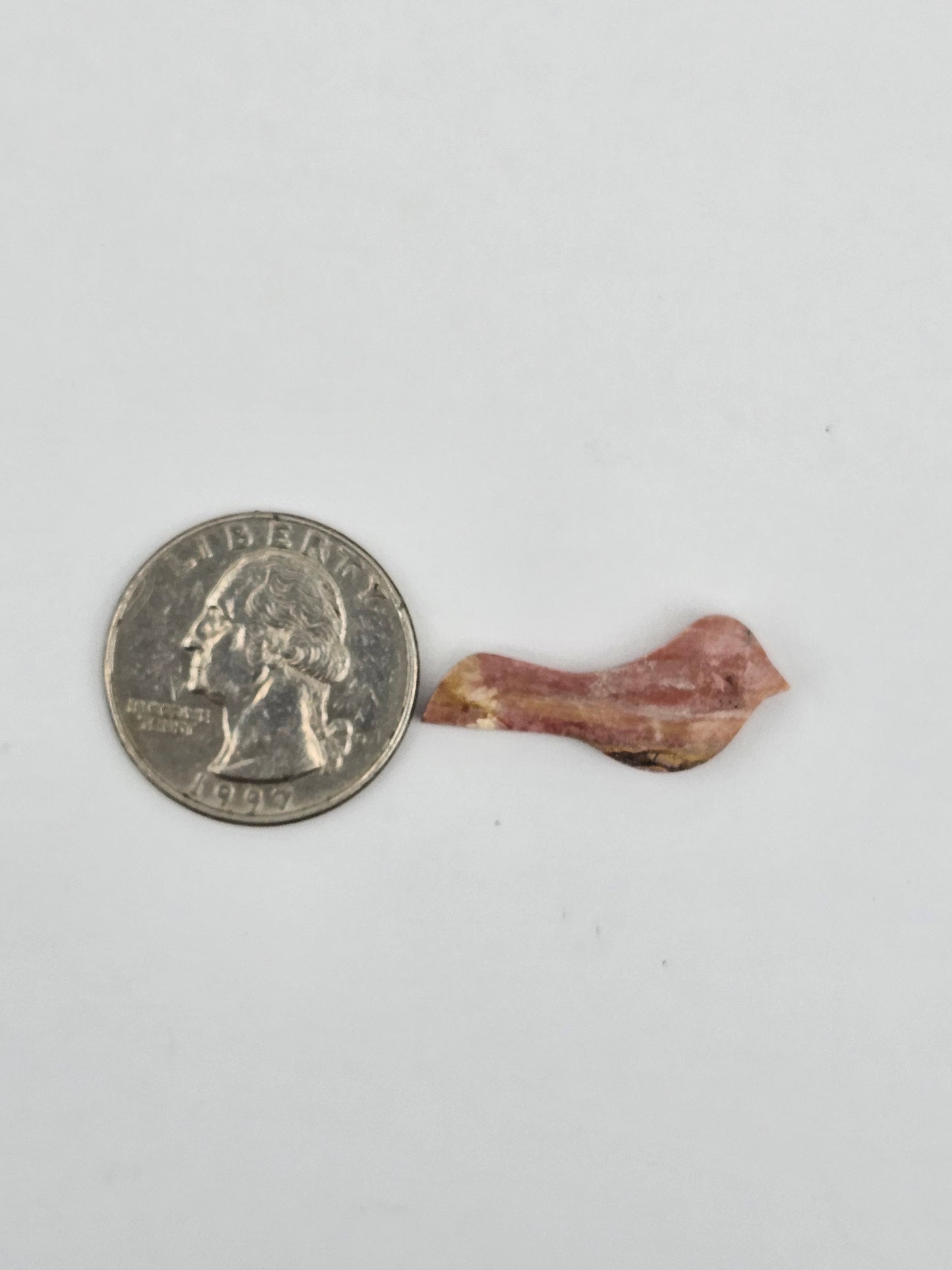 Rhodochrosite agate bird cabochon