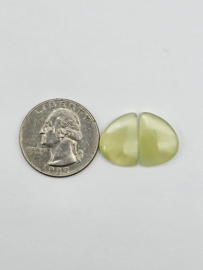 Jade Cabochon Pair